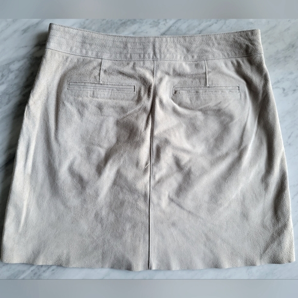 Blank NYC Leather Mini Skirt Taupe 30 L - Picture 7 of 9
